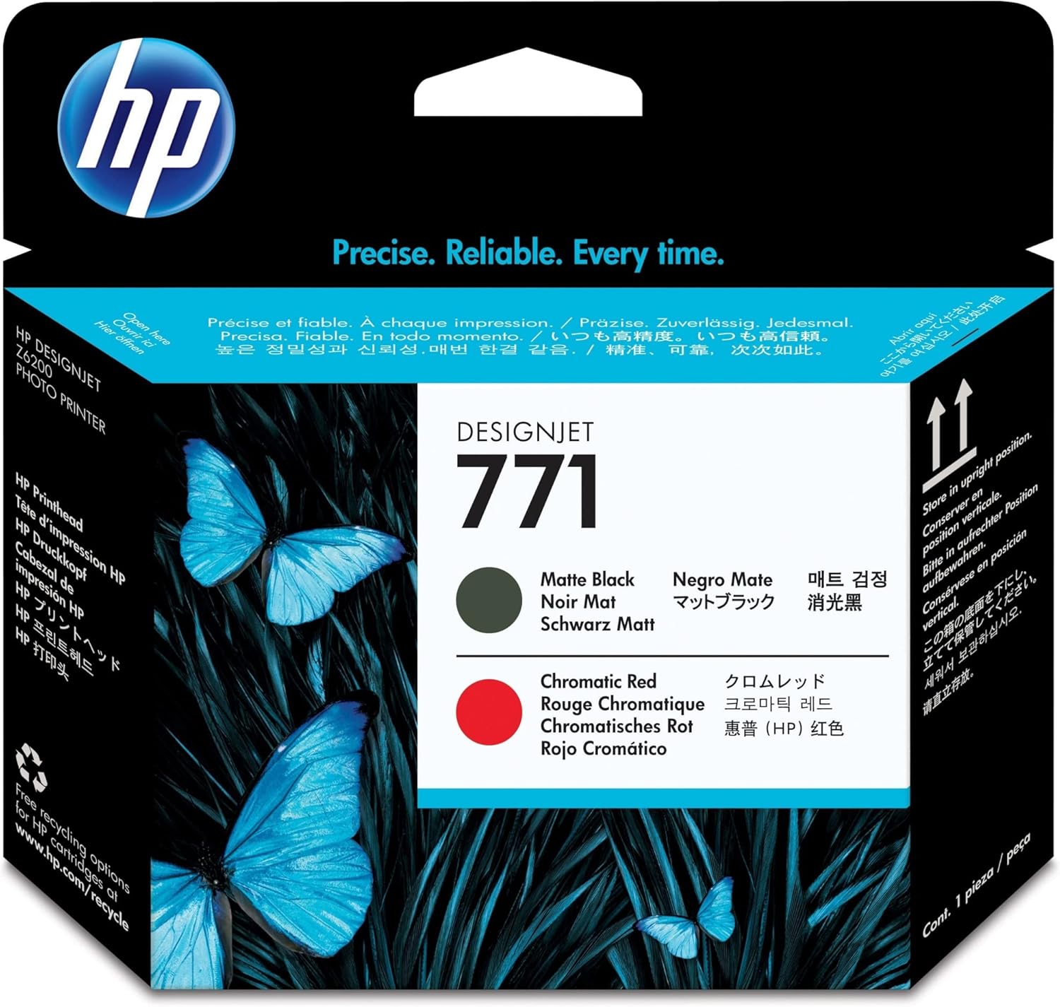 Cabeça de Impressão HP 771 Preto Opaco Vermelho Cromático - Imagem 4