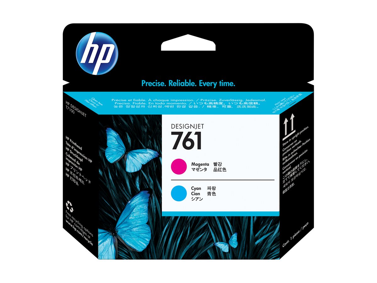 Cabeça de Impressão HP 761 Azul Cyan Magenta