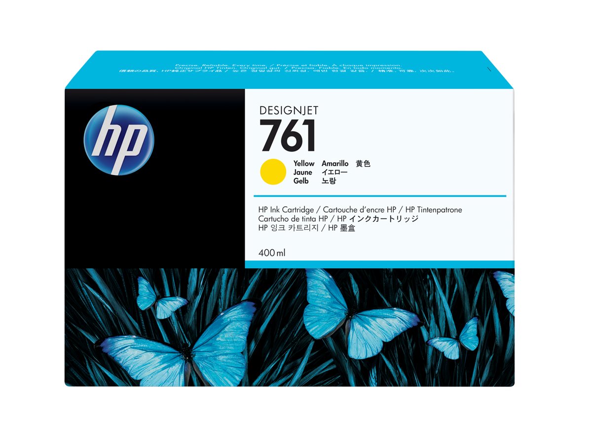 Tinteiro HP 761 Amarelo 400ml DesignJet Original - Imagem 2