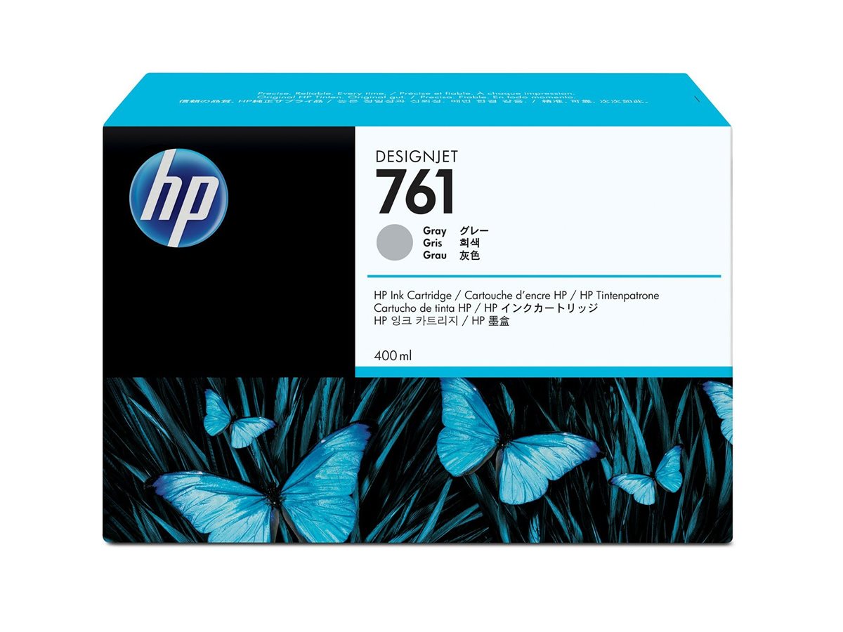 Tinteiro HP 761 DesignJet Original 400 ml Cinza - Imagem 6