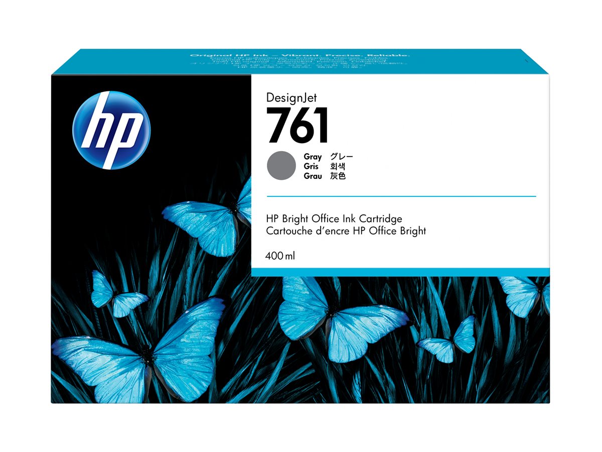 Tinteiro HP 761 DesignJet Original 400 ml Cinza - Imagem 2