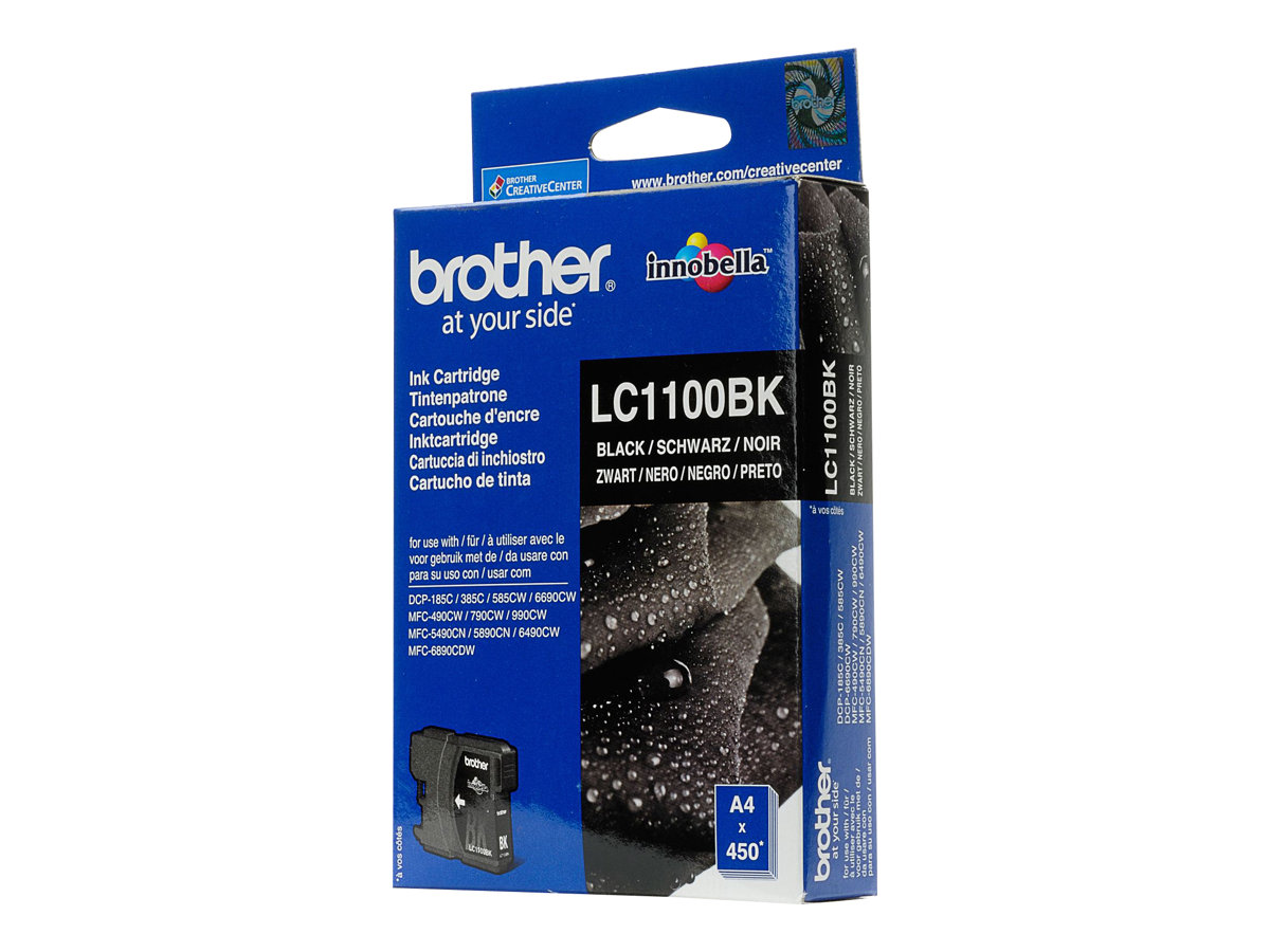 Tinteiro Brother LC1100BK Preto Original - Imagem 1