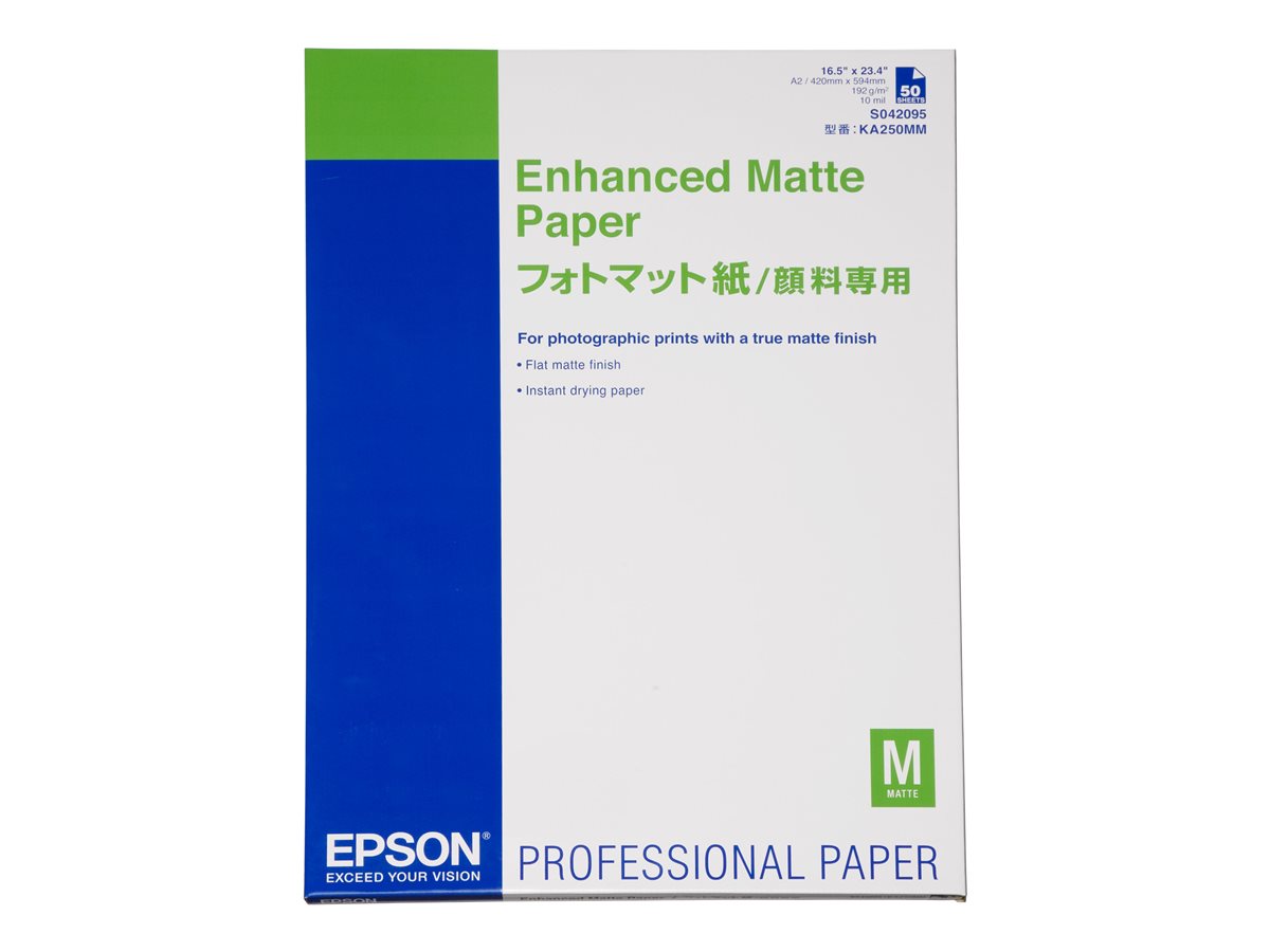 Papel Fotográfico Epson Enhanced Matte A2 50 unidades