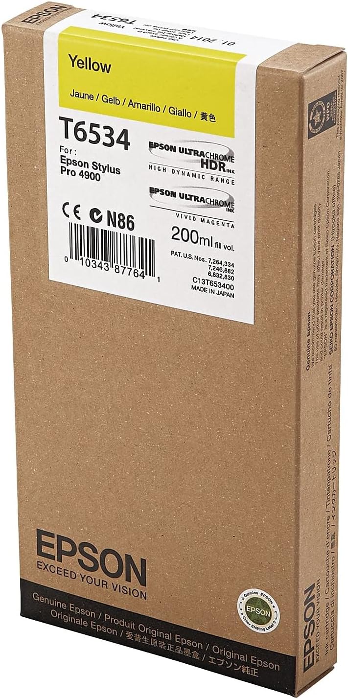 Tinteiro Epson Original 200 ml Amarelo - Imagem 2
