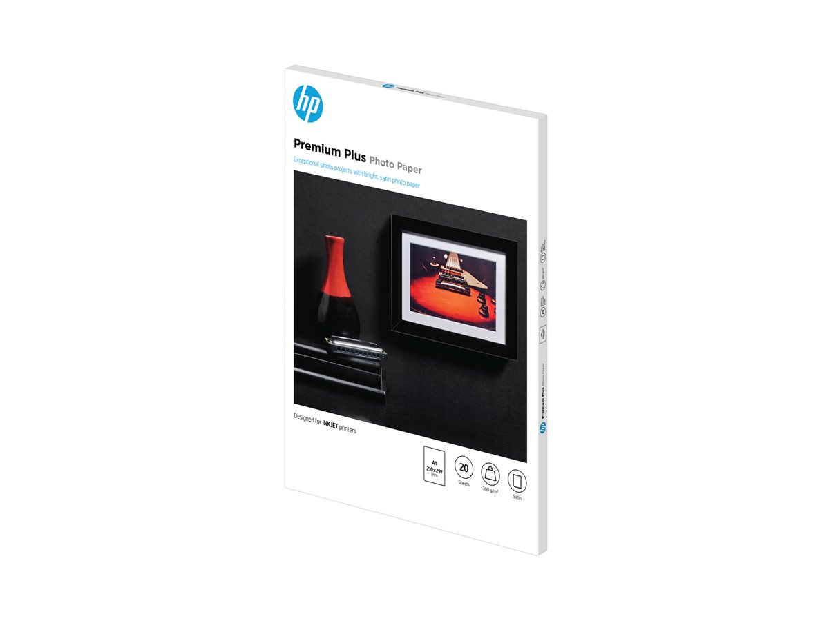 Papel Fotográfico HP Premium Plus A4 Semi-brilhante 300g 20 folhas - Imagem 2
