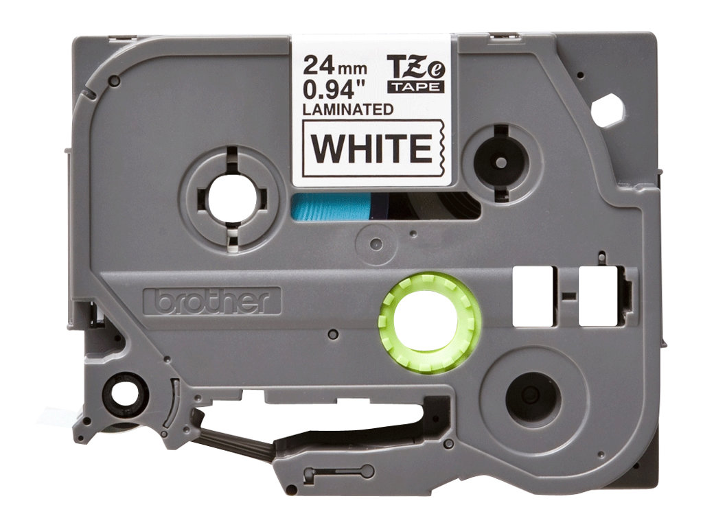 Fita Etiquetadora Brother TZe251 24mm Preto em Branco - Imagem 3