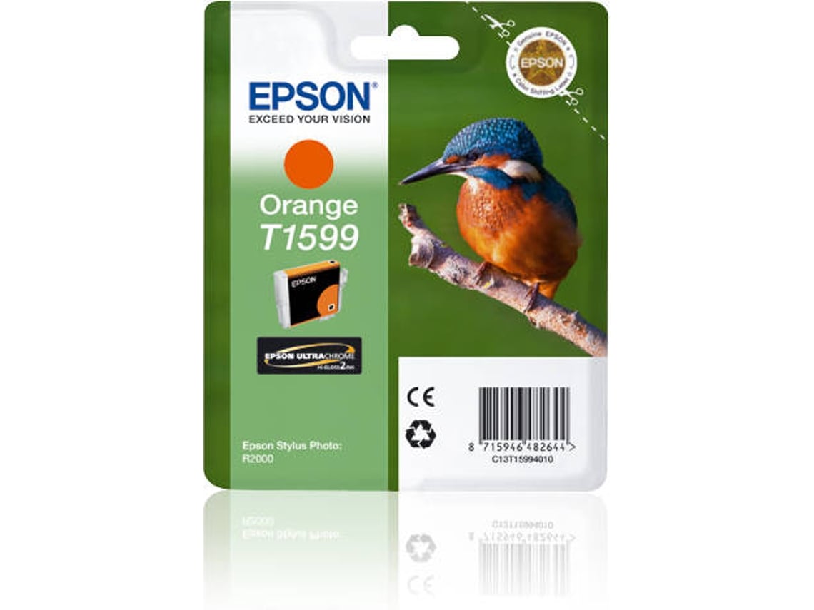 Tinteiro Epson T1599 Laranja 17ml Original - Imagem 1