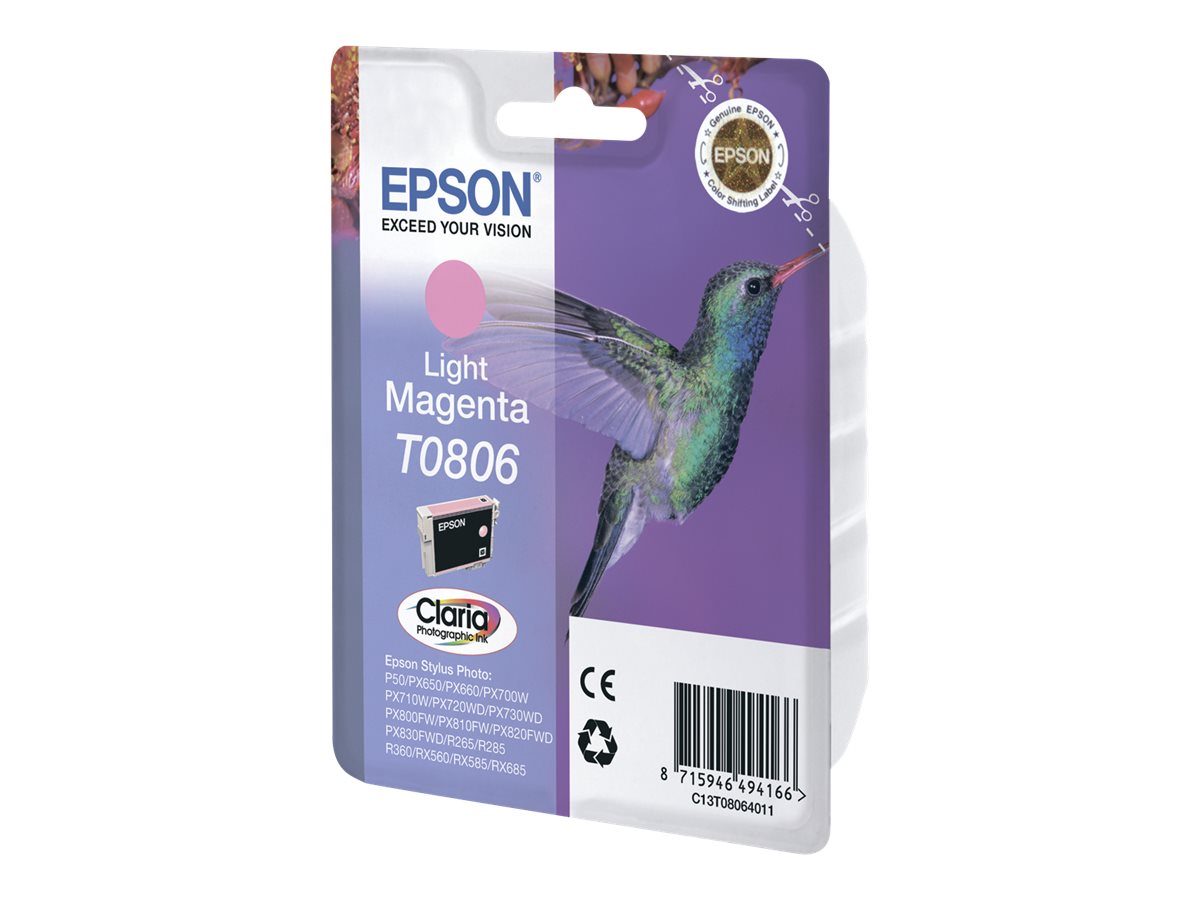 Tinteiro Epson T0806 Magenta Claro 7.4 ml Original - Imagem 3