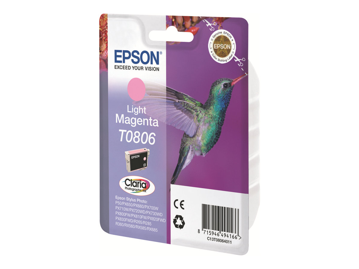 Tinteiro Epson T0806 Magenta Claro 7.4 ml Original - Imagem 2