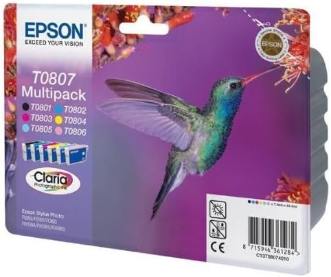 Tinteiro Multipack Epson T0807 6 Cores Original - Imagem 3