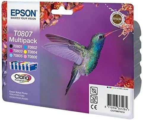 Tinteiro Multipack Epson T0807 6 Cores Original - Imagem 2
