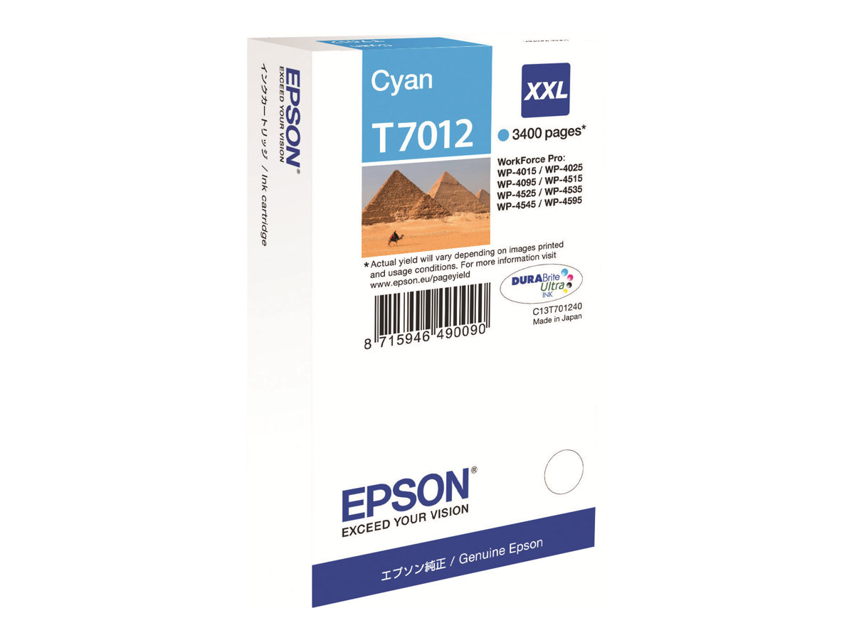 Tinteiro Epson T7012 Azul Cyan XXL 34.2ml Original