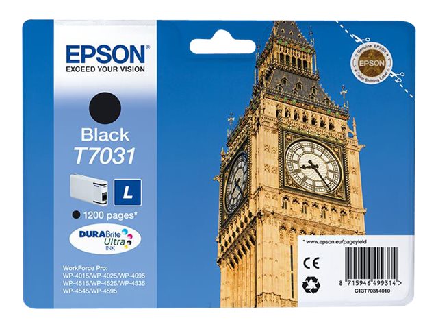 Tinteiro Epson T7031 Preto Tamanho L 24ml - Imagem 2