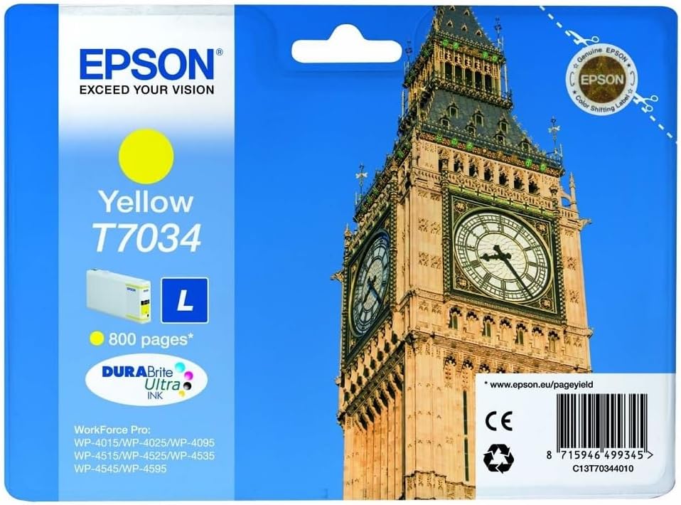Tinteiro Epson T7034 Amarelo Original L - Imagem 2