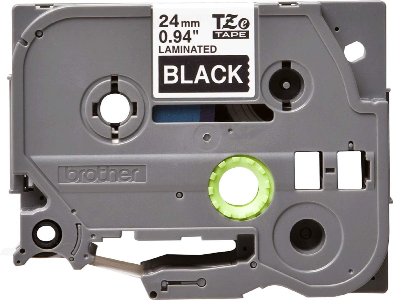 Cassete Fita Brother TZe-355 24mm Laminada Branco Preto - Imagem 3