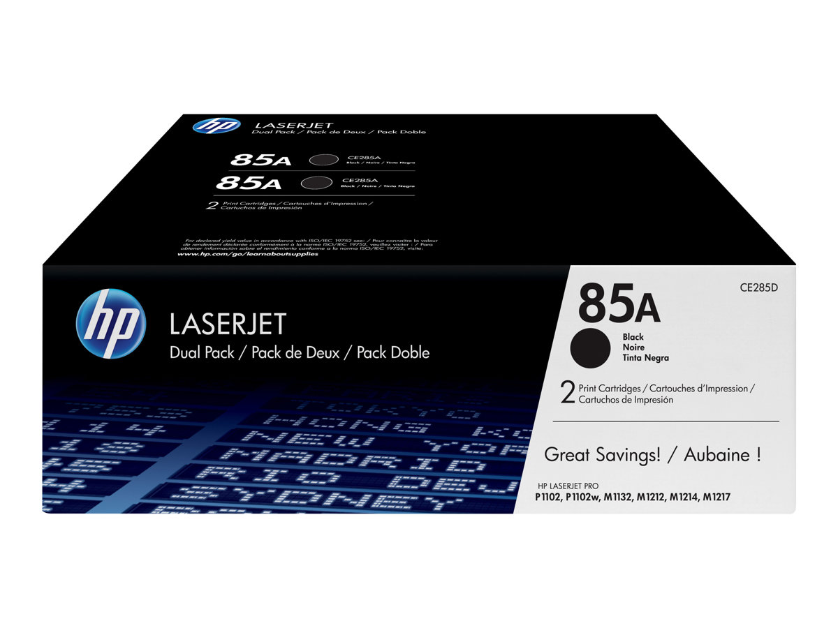 Cartucho de Toner HP 85A Preto Pack 2 Original