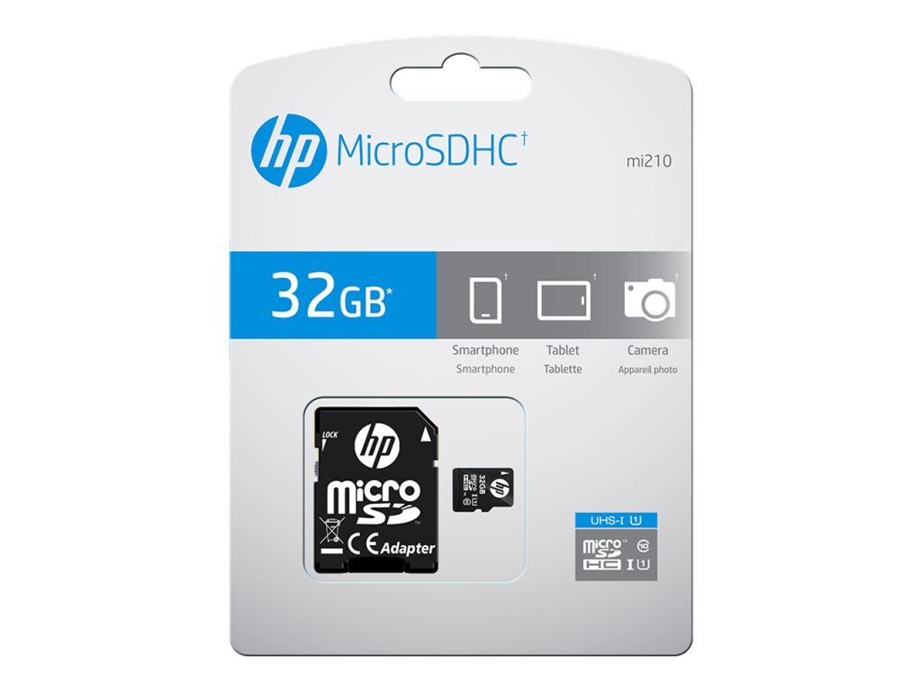 Cartão de Memória microSDHC HP 32GB Class 10 com Adaptador SD - Imagem 1