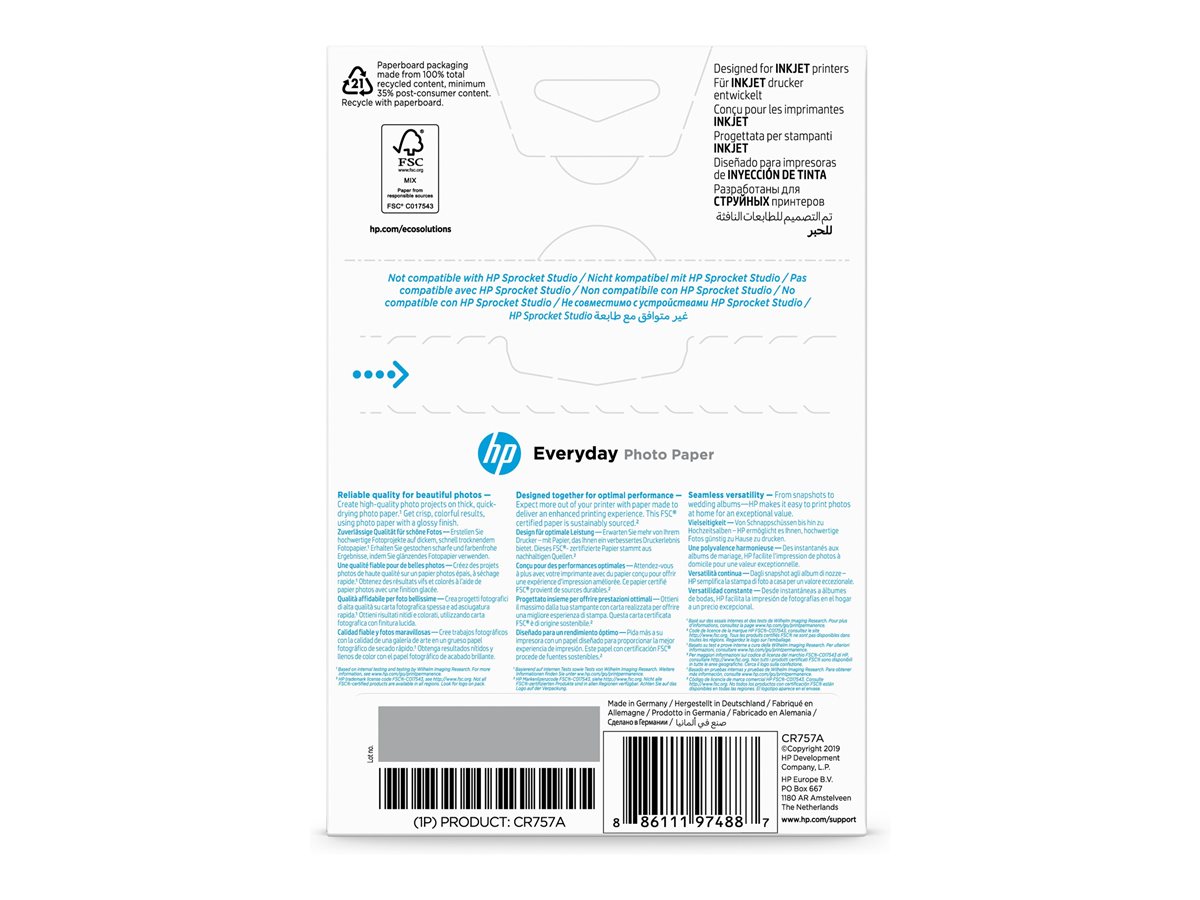 Papel Fotográfico HP Everyday Brilhante 10x15 cm 100 folhas - Imagem 4