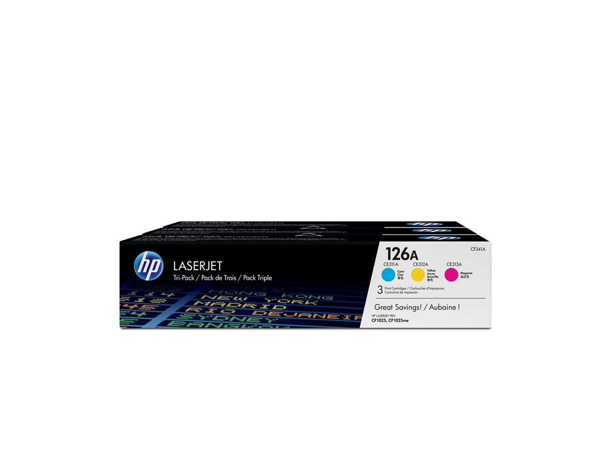 Toner HP 126A Pack 3 Cores Original - Imagem 3