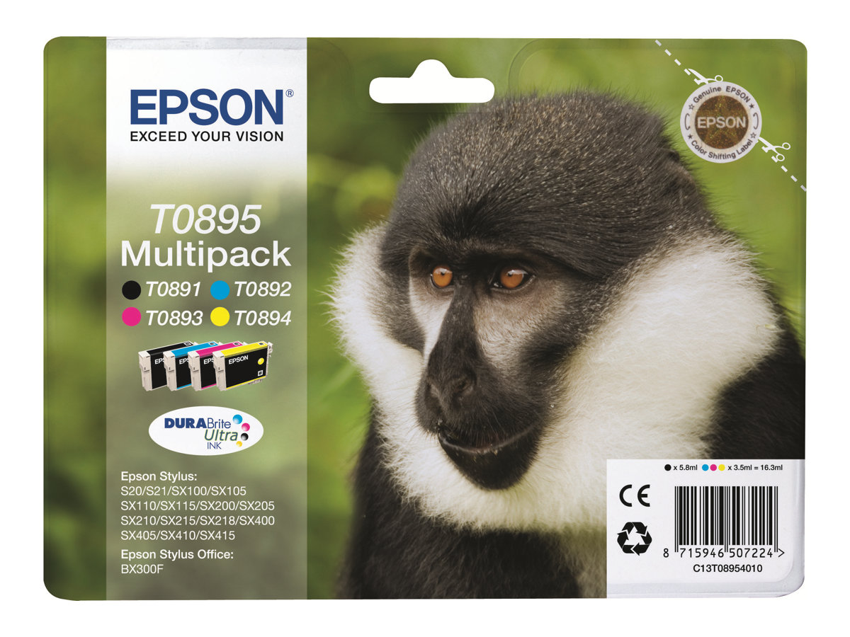 Tinteiro Multipack Epson T0895 Original 4 Cores - Imagem 2