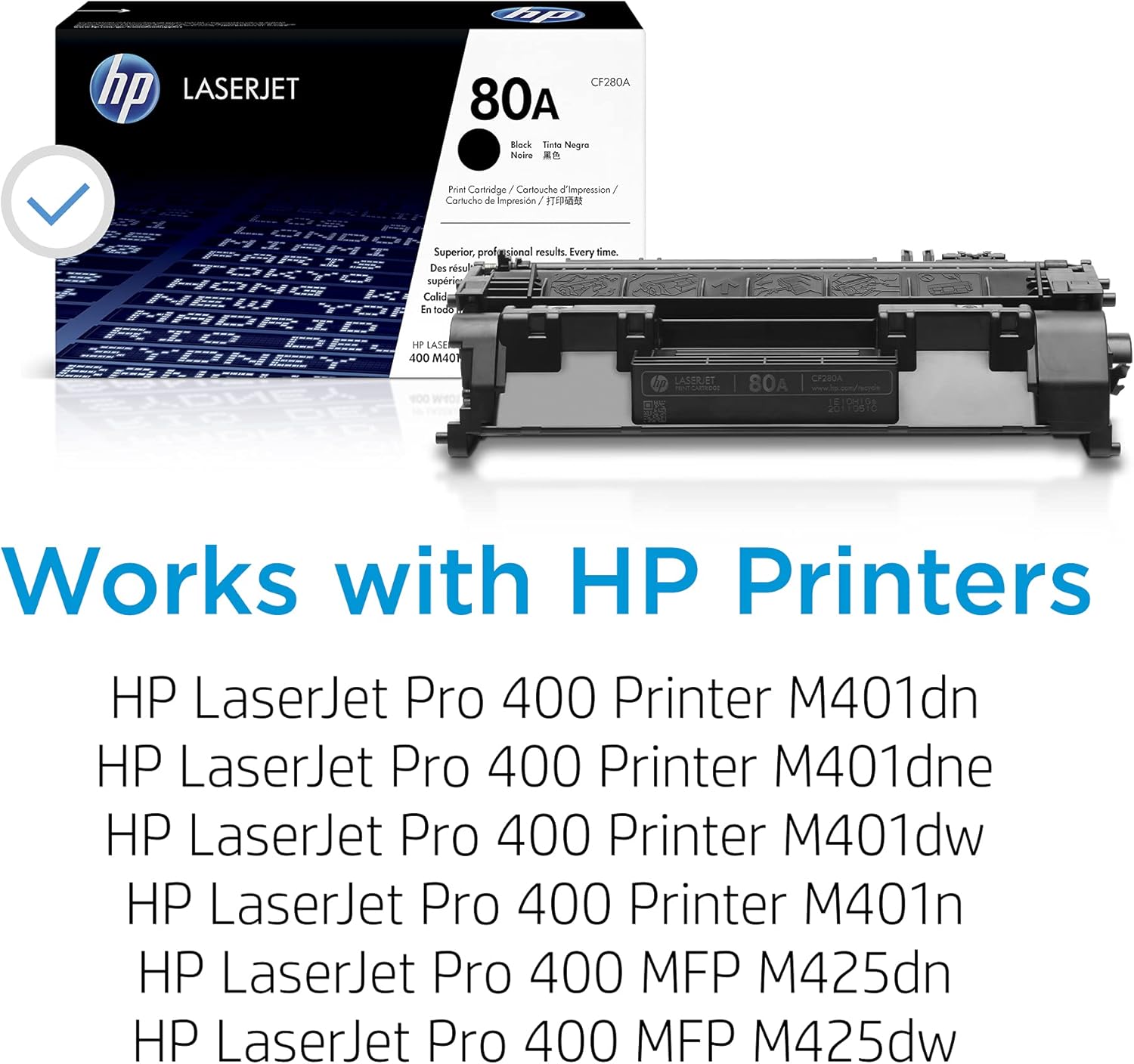 Cartucho Toner HP 80A Preto - Imagem 2