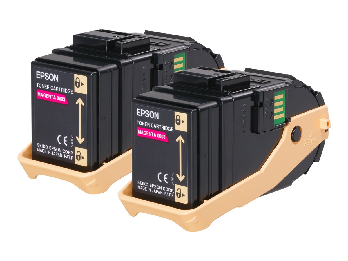 Cartucho de Toner Epson Pack de 2 Magenta Original - Imagem 2
