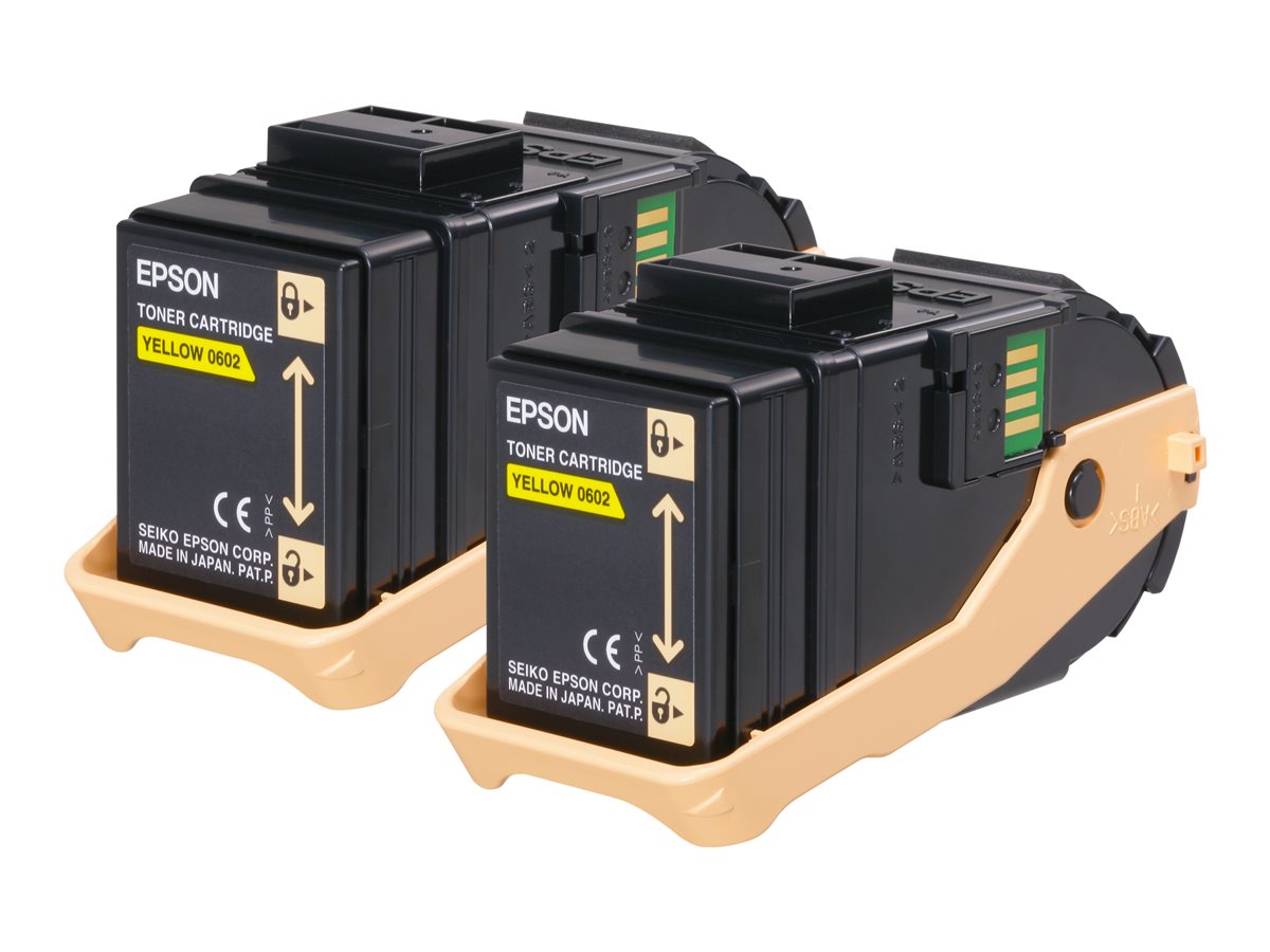 Toner Epson Pack Duplo Amarelo Original - Imagem 2