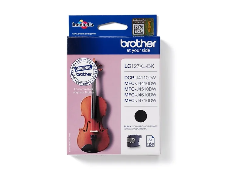 Tinteiro Brother LC127XLBK Preto Alta Capacidade 1200 Páginas - Imagem 1