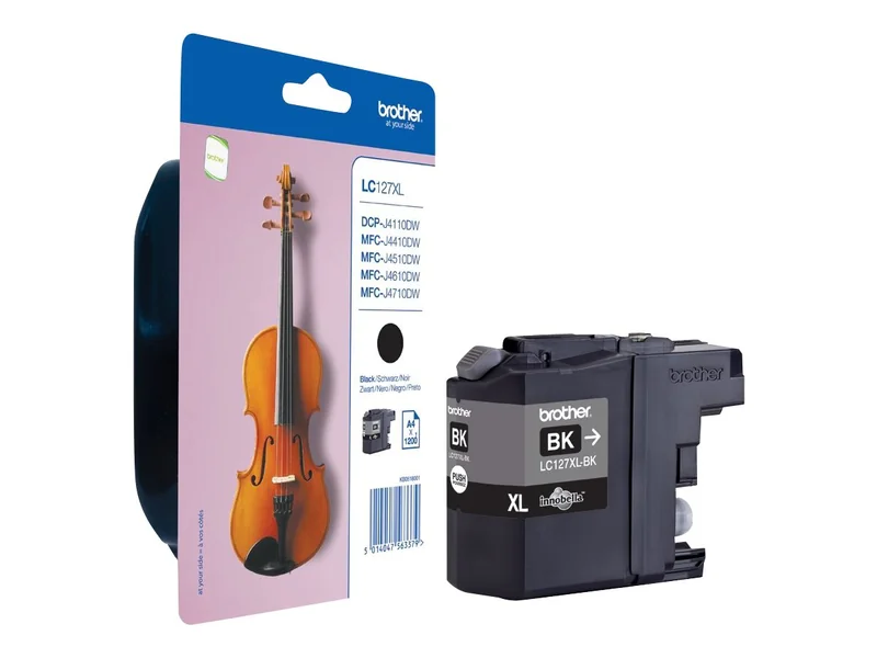 Tinteiro Brother LC127XLBK Preto Alta Capacidade 1200 Páginas - Imagem 4