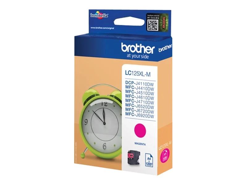 Tinteiro Brother LC125XLM Magenta de Alta Capacidade 1200 Páginas - Imagem 1