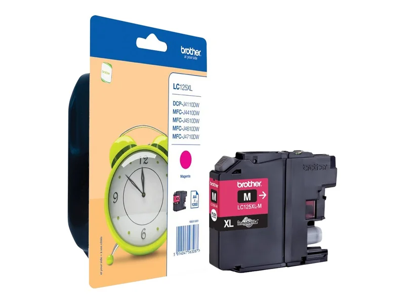 Tinteiro Brother LC125XLM Magenta de Alta Capacidade 1200 Páginas - Imagem 6