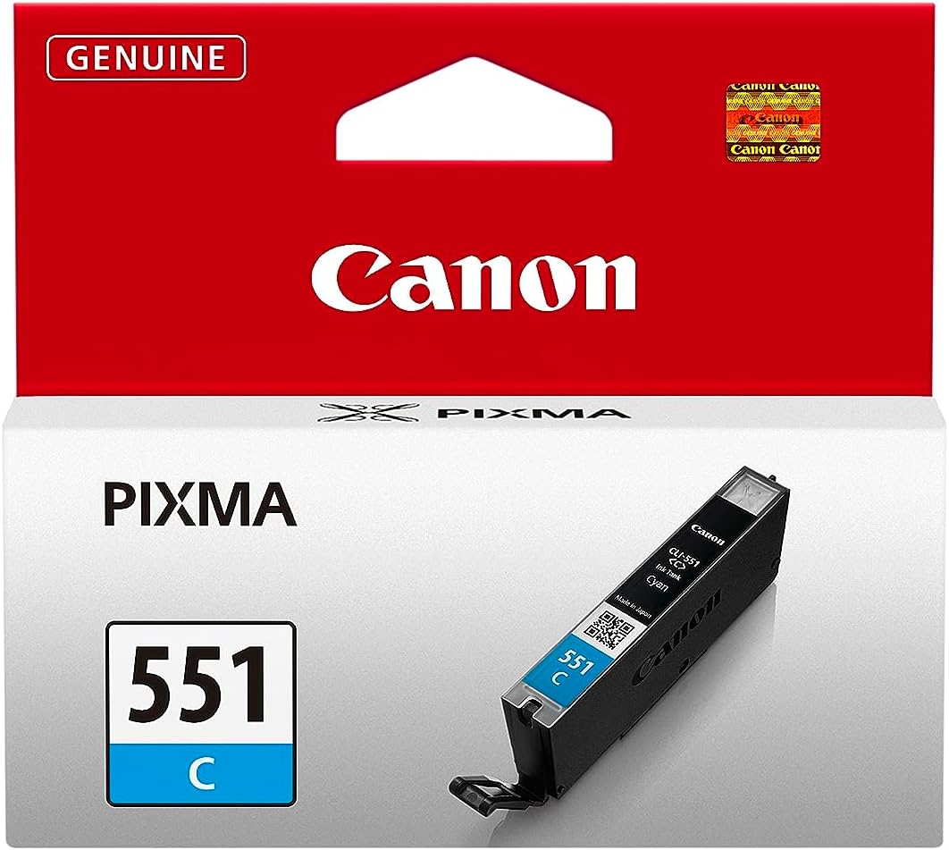 Tinteiro Canon CLI-551C Azul Cyan 7 ml Original