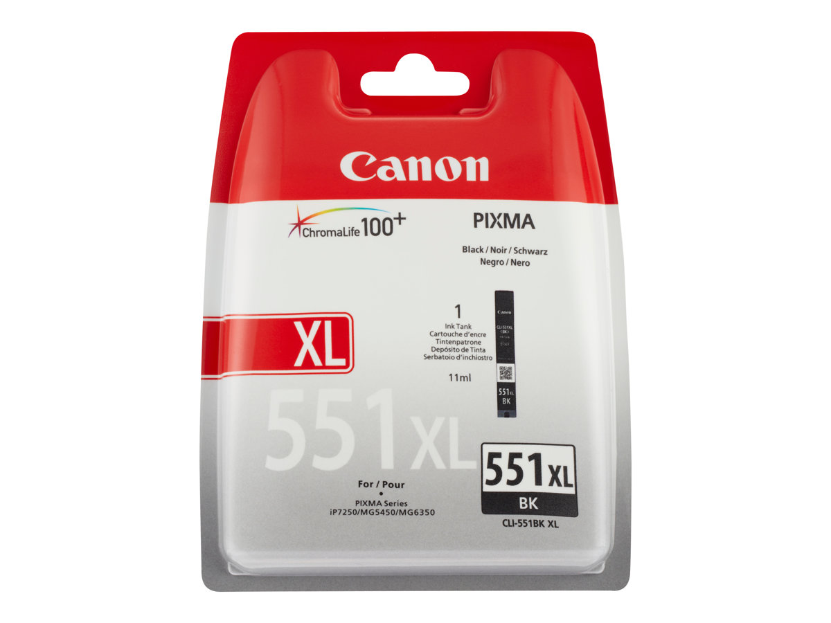 Tinteiro Canon CLI551BK XL Preto