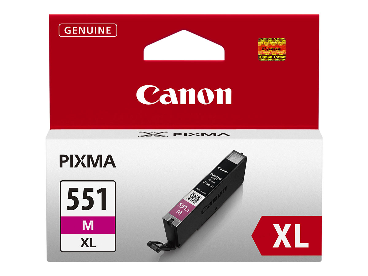 Tinteiro Canon CLI-551M XL Alto Rendimento 11ml Magenta Original
