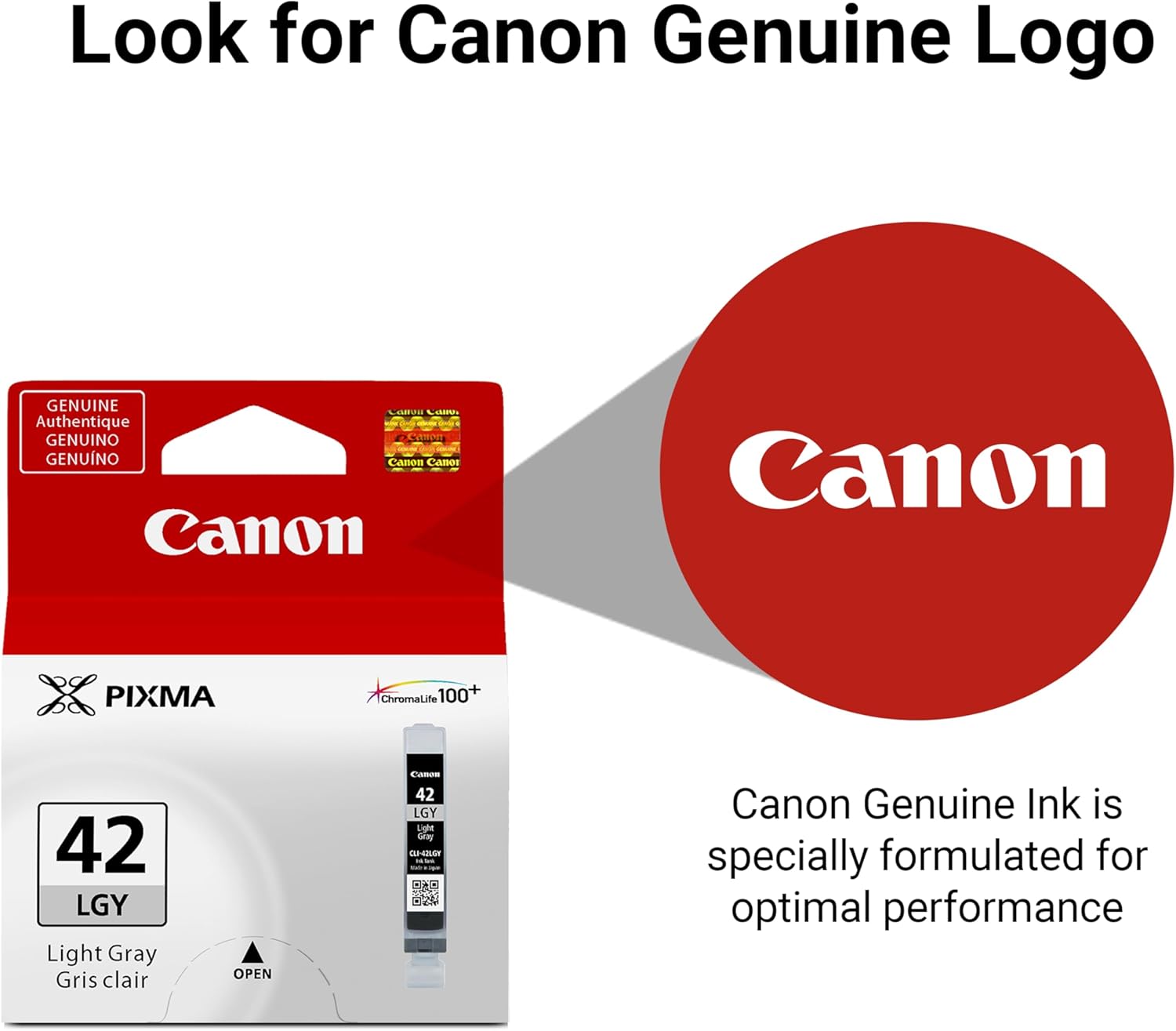 Tanque de Tinta Canon CLI-42LGY Cinza Claro 13 ml - Imagem 4