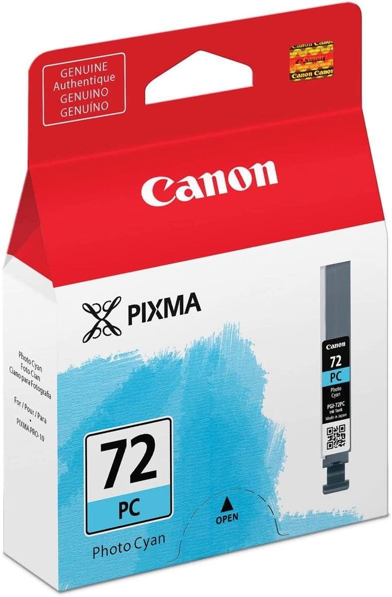 Tinteiro Canon PGI-72PC Ciano de Foto Original 14ml LUCIA para PIXMA PRO-10 e PRO-10S - Imagem 3