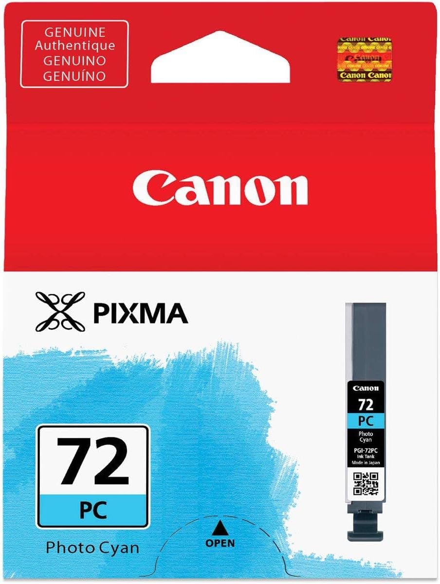 Tinteiro Canon PGI-72PC Ciano de Foto Original 14ml LUCIA para PIXMA PRO-10 e PRO-10S