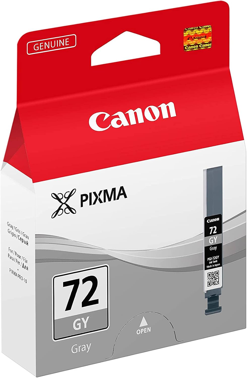 Tinteiro Canon PGI-72GY Cinza 14ml Original Lucia para PIXMA PRO-10 / PRO-10S - Imagem 2