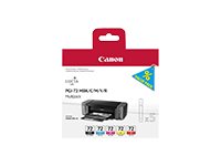 Pack de 5 Tinteiros Canon PGI-72 MBK/C/M/Y/R Preto Mate, Cyan, Magenta, Amarelo e Vermelho para PIXMA PRO-10 - Imagem 1