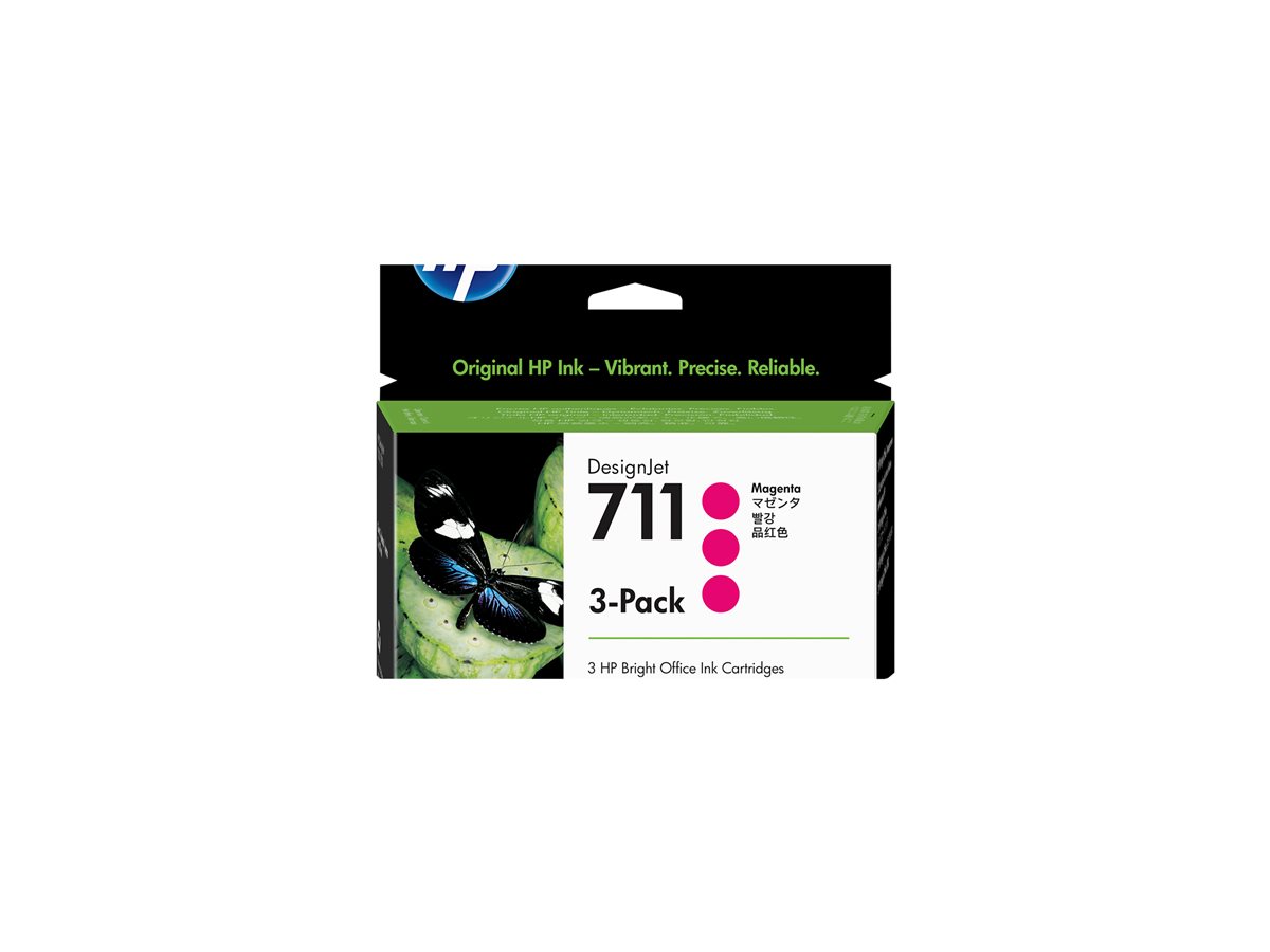 Tinteiro HP 711 Magenta Pack de 3 29ml
