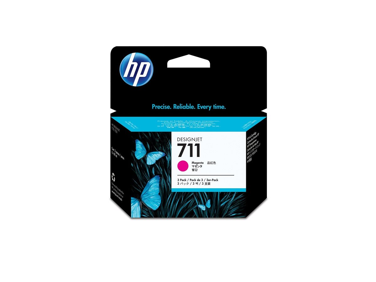 Tinteiro HP 711 Magenta Pack de 3 29ml - Imagem 3