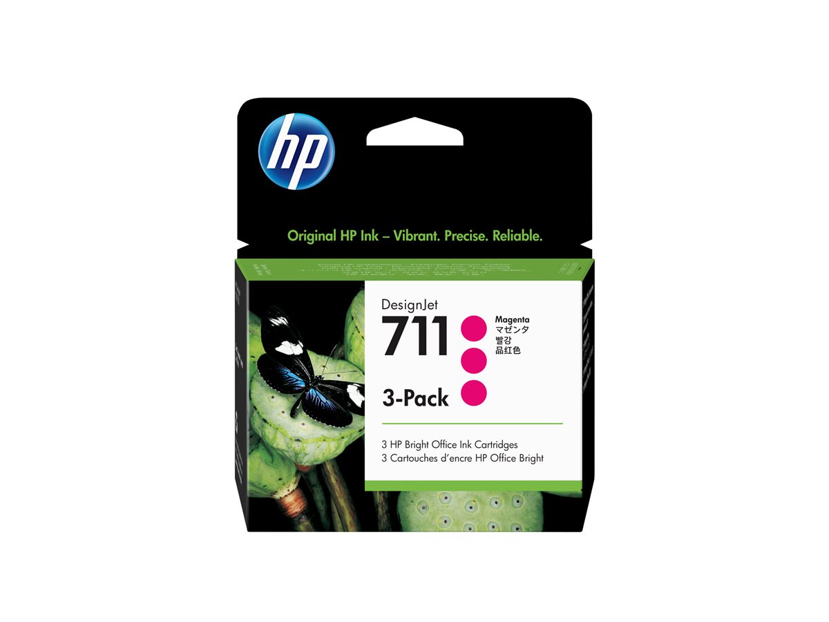 Tinteiro HP 711 Magenta Pack de 3 29ml - Imagem 4
