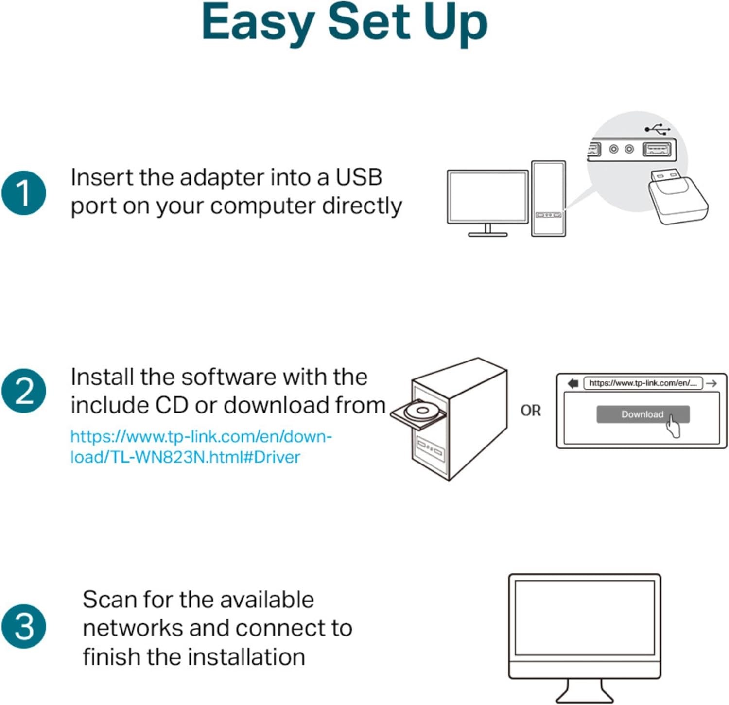 Adaptador Wi-Fi TP-Link TL-WN823N USB - Imagem 5