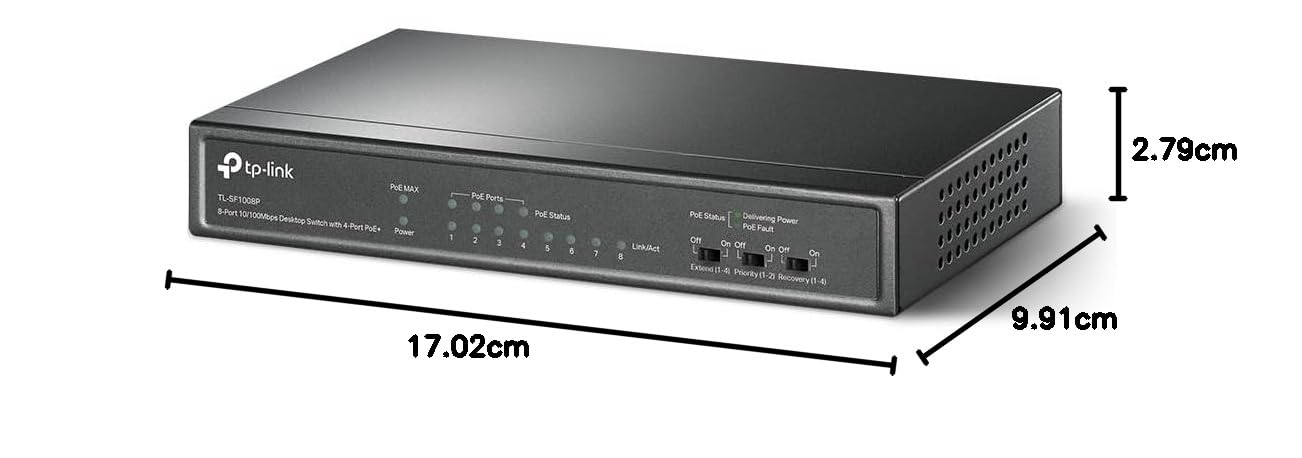 Switch TP-Link TL-SF1008P 8 Portas PoE - Imagem 8
