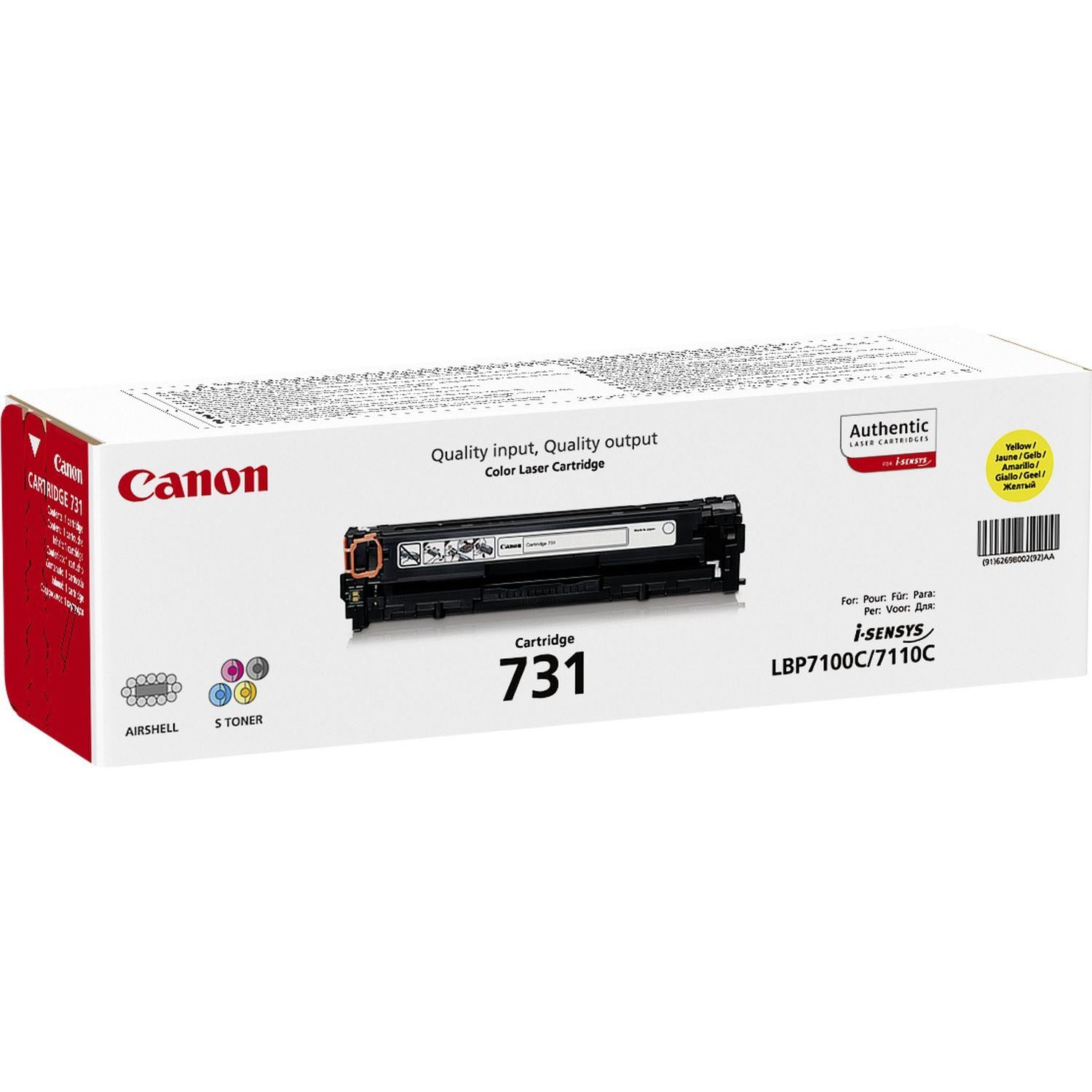 Cartucho de Toner Canon 731 Y Amarelo Original - Imagem 2