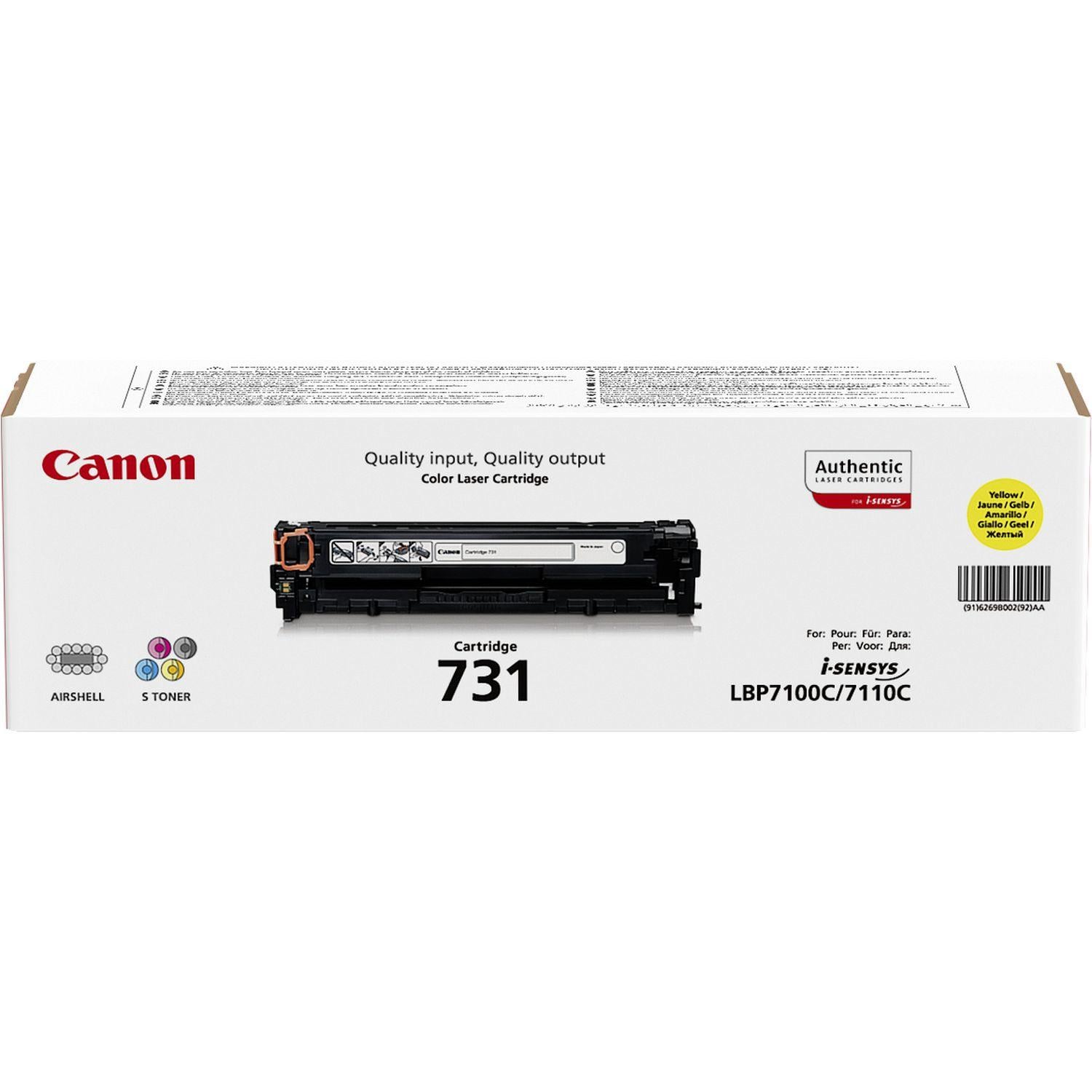 Cartucho de Toner Canon 731 Y Amarelo Original