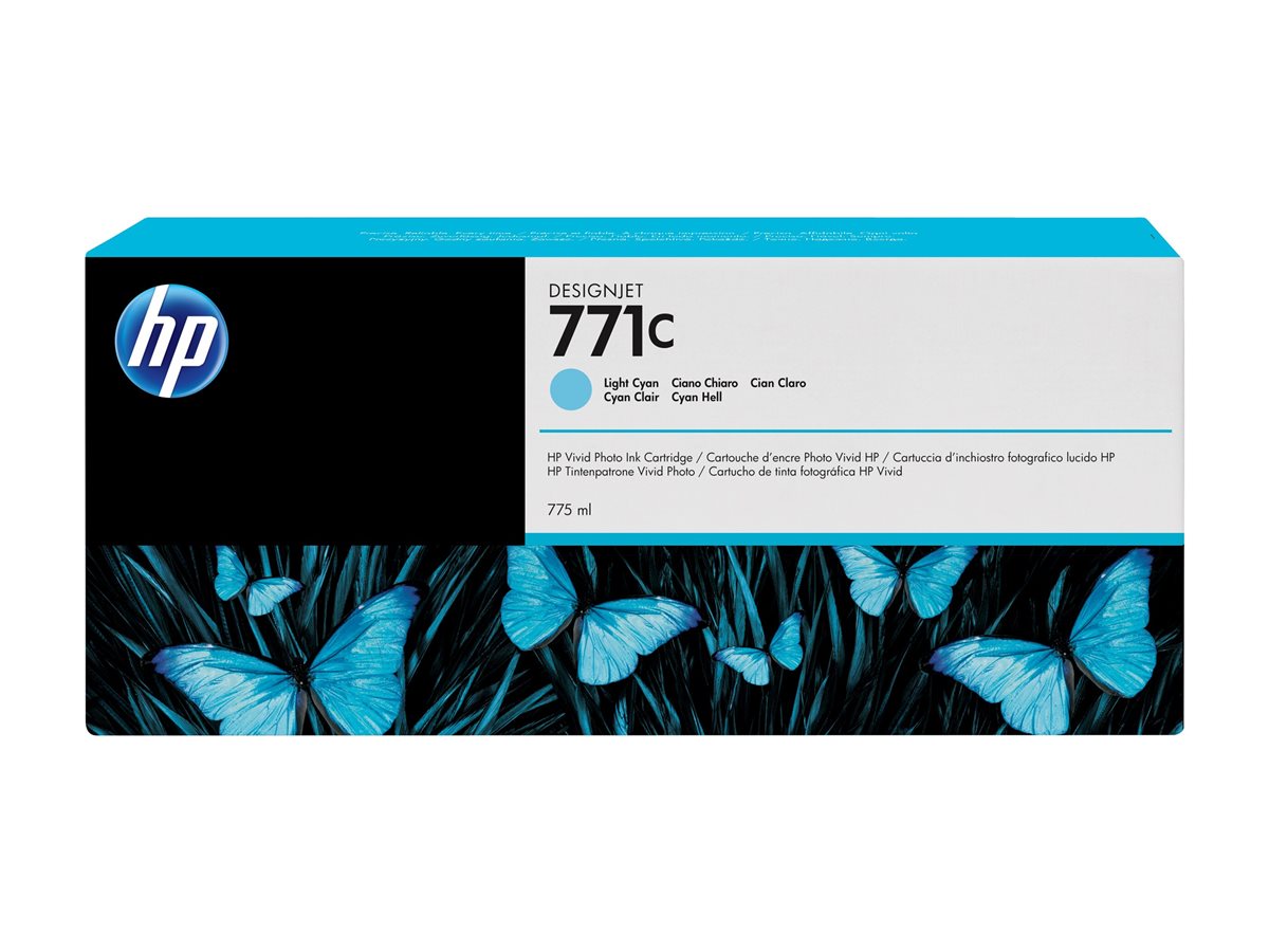 Tinteiro HP 771C 775 ml Azul Cyan Claro Original - Imagem 2