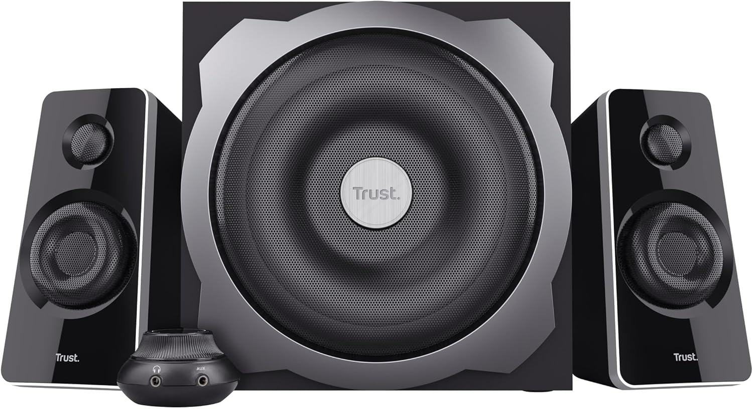 Sistema de Som 2.1 Trust Tytan 60W Preto - Imagem 6