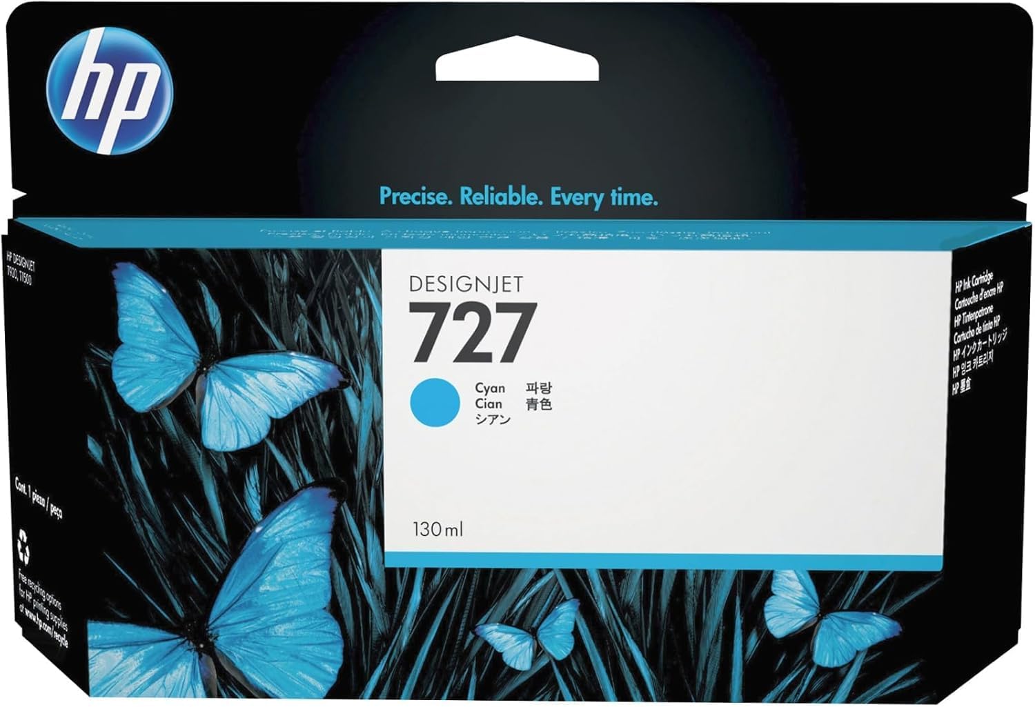 Tinteiro HP 727 Original Azul Cyan 130ml
