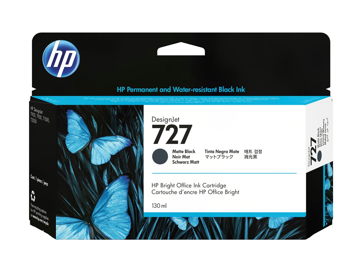 Tinteiro HP 727 130ml Preto Opaco Original